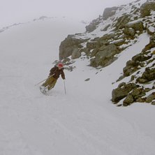 Vi hade som m&aring;l att bestiga kebnekaises sydtopp m. Foto: Sebastian Olsson. &Aring;kare: Rebecka.