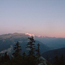 Sunset over Mt Blanc. Foto: Krister Jonsson.