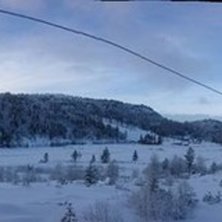 Mandag 27. feb
Bl&aring; himmel over alpinanlegget, all.