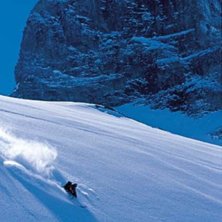 Lite go offpist i hemstaden engelberg. Foto: Reto Bischofberger. &Aring;kare: Johan Larsson.