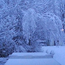 s&aring; hemla g&ouml;tt med sn&ouml; . Foto: Patte. &Aring;kare: ingen.