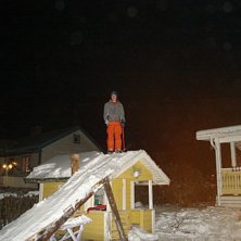 min startramp hemma p&aring; g&aring;rden byggd p&aring; 6 timmar. Foto: olov. &Aring;kare: jag.