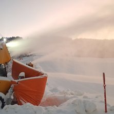 Dundrende sn&oslash;! 
Det produseres for fullt opp mot .