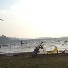 Var ganska byigt men det var roligt s&aring; l&auml;nge det. Foto: Dalton. &Aring;kare: Dalton.