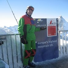 H&ouml;gsta skid&aring;kningen i Europa.. Foto: Christina Halldin. &Aring;kare: Hans Halldin.