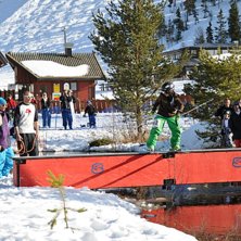 Railjam p&aring; Hundfj&auml;llet. Foto: Ella Atterlid. &Aring;kare: Hugo Atterlid.