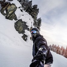 Kevin B&eacute;langer Snowboard Whistler Canada. Shot wi.