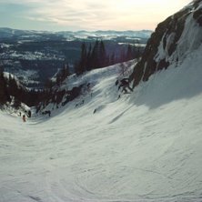 Ett foto p&aring; ravinen i Duved. Kanske inte det b&auml;s. Foto: Sanna Olsson.
