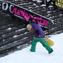 Frontline Railjam 2009. Foto: Jocke L. &Aring;kare: Halldor Helgason.