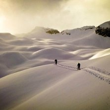 P&aring; tur i bergen. Foto: Martin Gr&auml;ntz. &Aring;kare: Rickard Claesson, Jim Runesson.