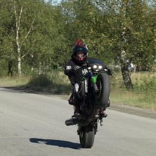 Lite bakhjuls tr&auml;ning... Foto: Ki. &Aring;kare: Johan Lindell.