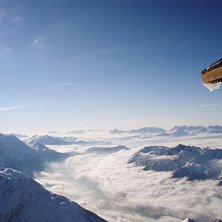 P&aring; toppen av Grand Montets. Foto: Maria Stenvall.