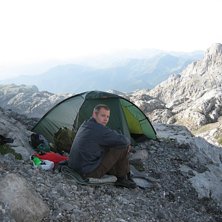 F&ouml;rsta t&auml;ltplatsen p&aring; v&aring;r vandring i Picos.. Foto: Jenni Niska. &Aring;kare: Staffan.