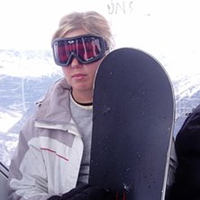 En aning sur, p&aring; v&auml;g upp i &auml;ggliften. Foto: Mats Eriksson. &Aring;kare: Eva Ernstson.