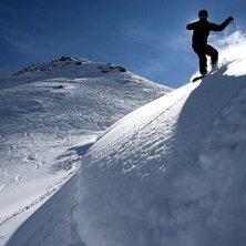 H&auml;rlig v&auml;der i Val Disere!. Foto: Ulf Spennare. &Aring;kare: David Spennare.