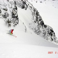 Mycket sn&ouml; denna dag. Mycket fint i r&auml;nnan.. Foto: Alexander Roglar. &Aring;kare: Alexander Larsson.
