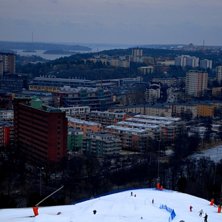 utsikt fr&aring;n hammarbybacken.. Foto: Jag.