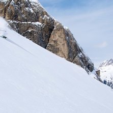 Easter powder in the Dolomittes. Foto: Erik Wrange. &Aring;kare: Martin B&aelig;kby.