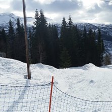Str&aring;lande  sol i bakken! 
Flott i bakken i dag.