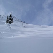 Vindstilla,sr&aring;lande sol,50 cm sn&ouml; dagen innan,30. Foto: Kakan Rosenberg. &Aring;kare: Talgdanken sj&auml;lv.
