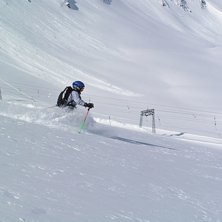 Jag &aring;ker offpist. Foto: Mats Westin. &Aring;kare: Felicia Westin.