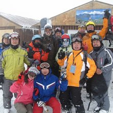 Foto: Jan Stala. &Aring;kare: Fredrik together with some nice guys from Shenyang.