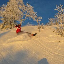 17 minus, fetbl&aring; himmel!. Foto: Jonas Andersson. &Aring;kare: Hannah Hagman.