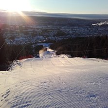 Myk start p&aring; dagen
Minus 8 grader, vindstille og .