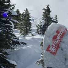 lite freeride reklam d&aring;r&aring;. Foto: Per Nyberg. &Aring;kare: Emil Rydell.