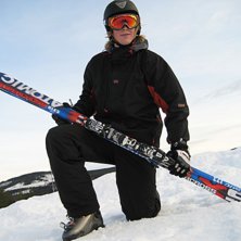 Passade p&aring; att ta en glidarbild. Vafan lika bra �. Foto: Karl Levin. &Aring;kare: Robin Johnson.