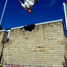 unnaturall frontflip :P. Foto: Johan Lantz. &Aring;kare: Elov Olsson.