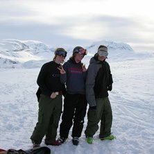 Adam, jag, alex.. kl&auml;ttrat upp f&ouml;r nordalsfj&auml;ll. Foto: andreas.