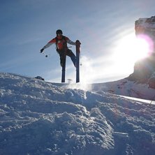 Johan felbed&ouml;mer rampen/vallen och tar lite f&ouml;r . Foto: Johan Anes&auml;ter. &Aring;kare: Johan Isaksson.