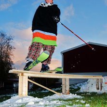 Jag k&ouml;r lite p&aring; v&aring;r nya rail:D. Foto: Anders Holmberg (Ica). &Aring;kare: Tommie Johansson.