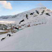 Ett av f&ouml;rs&ouml;ken p&aring; dubbel!. Foto: Gabriel M. &Aring;kare: Jacob Gustafsson.