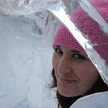 Vackra Helena i isen.. Foto: Kajsa. &Aring;kare: Helena Hagberg.