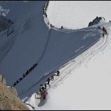P&aring; v&auml;g till Vallee Blanche.