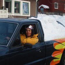 Jag och min Bil *skrattar*. Foto: JensHBond. &Aring;kare: Olsson.