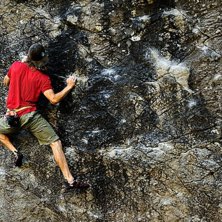 Var och bouldrade i Col du monte f&ouml;rra veckan. Fo. Foto: Rikard Lindby. &Aring;kare: Oskar Lindby.