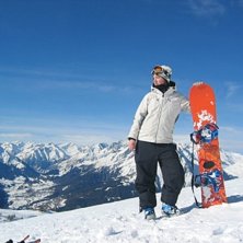 Vid snowboarden.... Foto: cilla. &Aring;kare: Emelie.