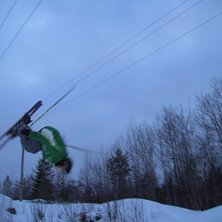 Backflipen h&auml;r d&aring;... Foto: Erik Eriksson. &Aring;kare: Jag.