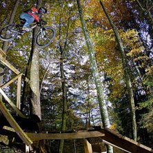 En dag p&aring; Death track. Foto: Oskar Enander. &Aring;kare: Patrik Leidstedt.