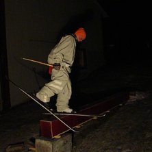 En hembyggd rail som jag &aring;kt p&aring; lite gran p&aring;. &Aring;kare: Magnus Holmgren.