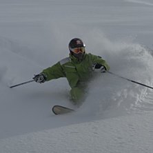 Obertauern og 30 cm nysne. Foto: Nicolai H&ouml;jgaard. &Aring;kare: Peter.