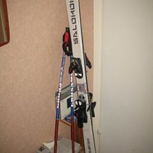 Mina skidor
:). Foto: Jag!. &Aring;kare: Salomon.