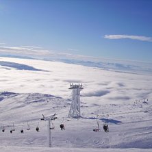 Utsikt fr&aring;n &Aring;re skutan en molnig dag... Foto: Andreas Lundberg.