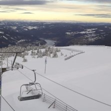 Nydelig morgen!
Temperaturen ligger p&aring; rundt -3 g.