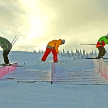Vi k&ouml;rde lite paralell rail &aring;kning. Foto: Joakim Ros&eacute;n. &Aring;kare: Jeppenator, Chrille och Oskar.