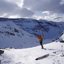 &Auml;ntligen uppe!. Foto: Martin Olsson. &Aring;kare: Jonatan Odby.