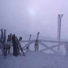 Typisk, svensk, januaridag p&aring; toppen.. Foto: Jan Wahlstr&ouml;m.